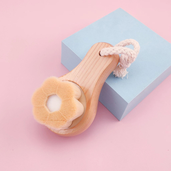 Čistiaca štetka na tvár s konkávnym tvarom ako kvet slivky, hlboké čistenie, jemné vlákna