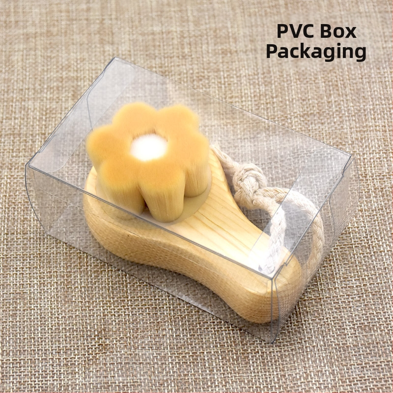 Sejas tīrīšanas suka ar konkavē formu kā plūmju zieds, dziļa tīrīšana, mīkstas šķiedras