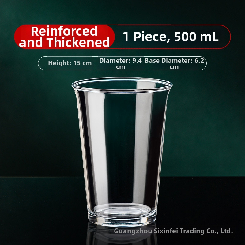 Šálka na kávu v tvare sudu z tepelne odolného skla – minimalistický dizajn bez rúčky, jednovrstvá, výška 11 cm, priehľadné sklo