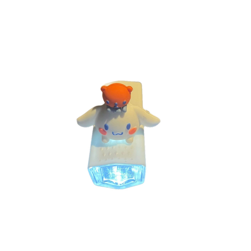 Предна велосипедна светлина за нощно каране — сладък карикатурен дизайн, съвместима с планински пътища (Модел: ltao1025187043; Тип светлина: предна; За: нощно каране; Функция: предупредителна светлина)