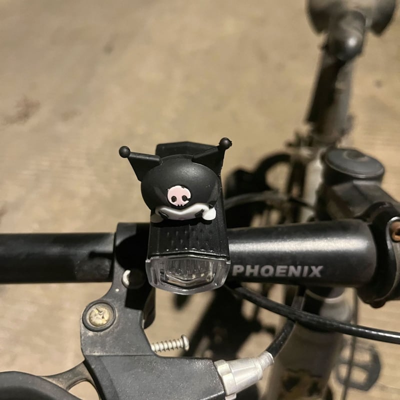 Предна велосипедна светлина за нощно каране — сладък карикатурен дизайн, съвместима с планински пътища (Модел: ltao1025187043; Тип светлина: предна; За: нощно каране; Функция: предупредителна светлина)