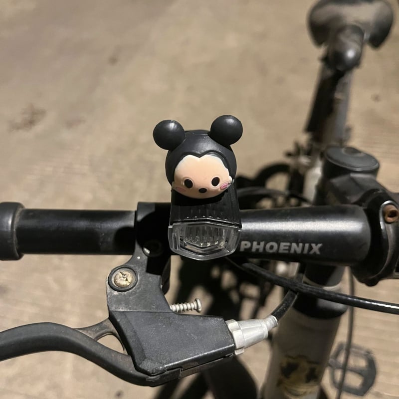 Предна велосипедна светлина за нощно каране — сладък карикатурен дизайн, съвместима с планински пътища (Модел: ltao1025187043; Тип светлина: предна; За: нощно каране; Функция: предупредителна светлина)