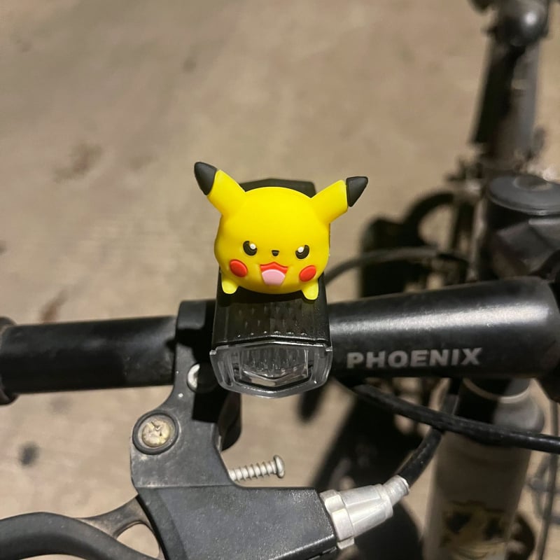 Предна велосипедна светлина за нощно каране — сладък карикатурен дизайн, съвместима с планински пътища (Модел: ltao1025187043; Тип светлина: предна; За: нощно каране; Функция: предупредителна светлина)