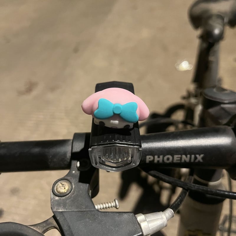 Предна велосипедна светлина за нощно каране — сладък карикатурен дизайн, съвместима с планински пътища (Модел: ltao1025187043; Тип светлина: предна; За: нощно каране; Функция: предупредителна светлина)