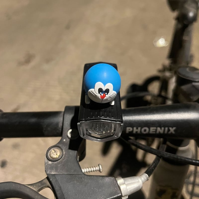 Предна велосипедна светлина за нощно каране — сладък карикатурен дизайн, съвместима с планински пътища (Модел: ltao1025187043; Тип светлина: предна; За: нощно каране; Функция: предупредителна светлина)