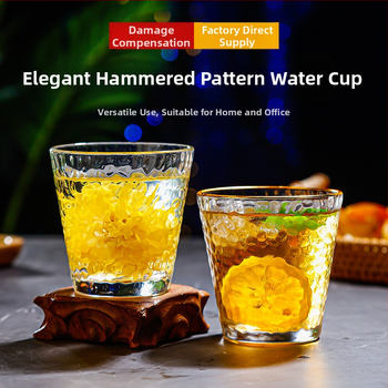 Sklenený pohár na pivo v japonskom štýle s brúsenou textúrou, bez rúčky, sodálime sklo, jeden kus, možnosť potlače loga