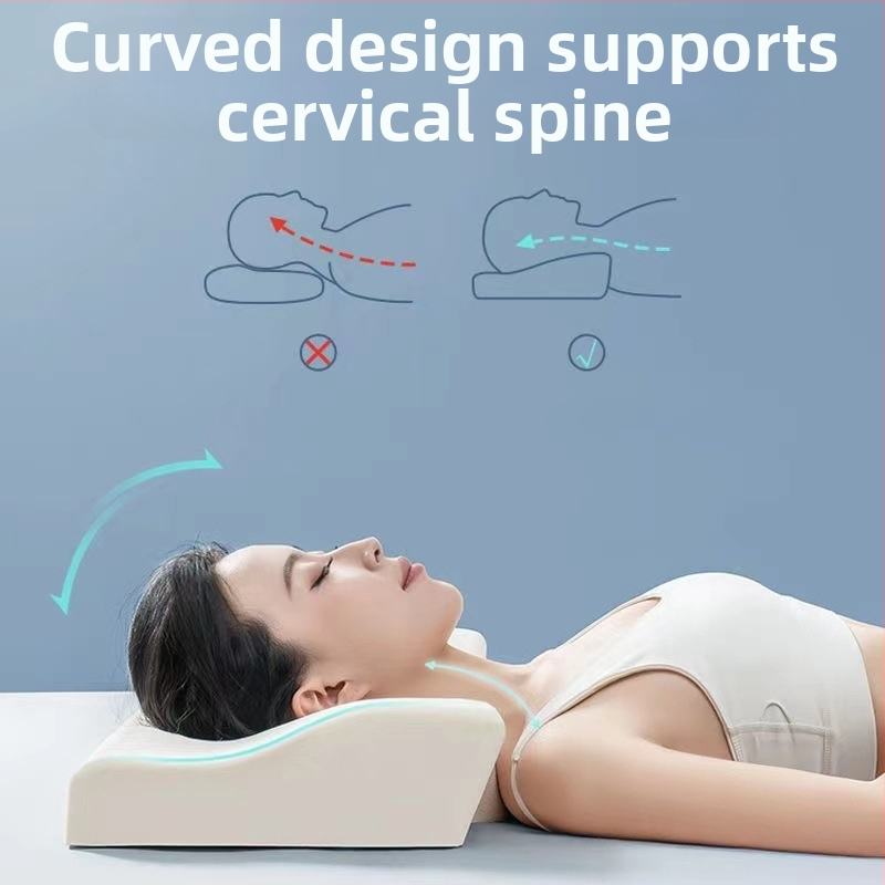 Drugelių formos latekso pagalvė, natūralus lateksas, latekso kiekis virš 90%, megztas branduolys, paprastas stilius