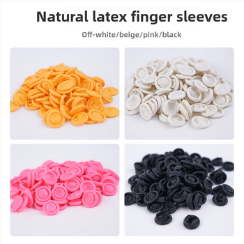 Jednorázové návleky na prsty – latex, protišmyčné, odolné voči opotrebeniu, priehľadné, vhodné do prašných dielní a elektrotechnických tovární