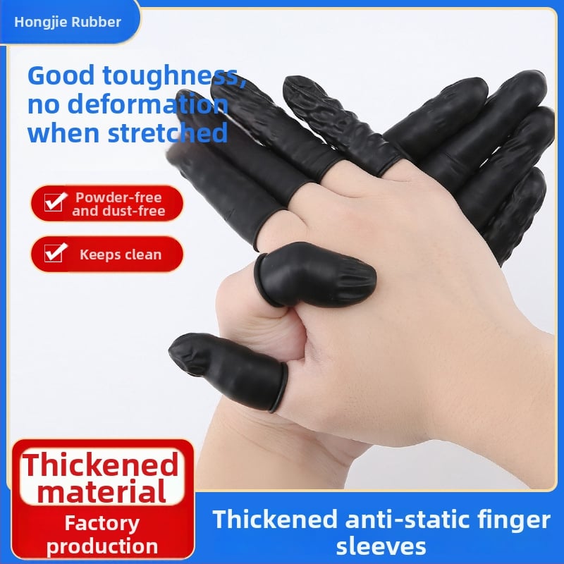 Jednorázové návleky na prsty – latex, protišmyčné, odolné voči opotrebeniu, priehľadné, vhodné do prašných dielní a elektrotechnických tovární