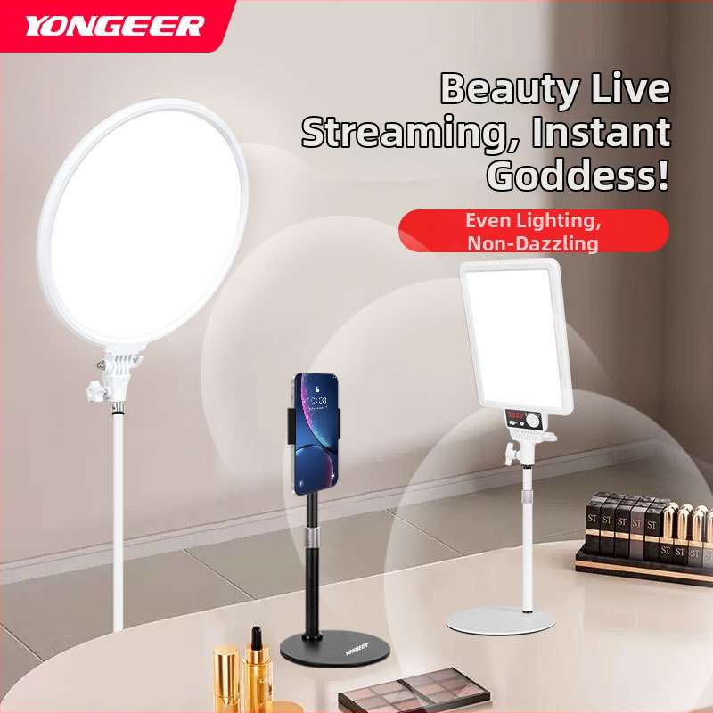 JS-40 Gyva užpildymo šviesa portretų transliacijoms — LED 40W, 3000–6000K, veikimo diapazonas 1–2 m, reguliuojamas ryškumas ir spalva