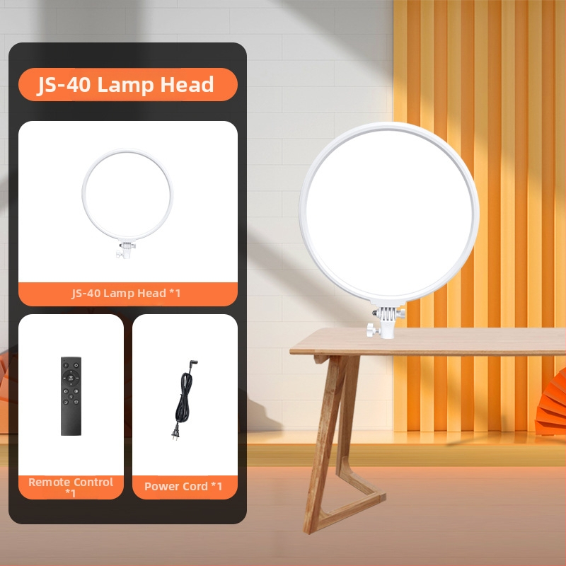 JS-40 Gyva užpildymo šviesa portretų transliacijoms — LED 40W, 3000–6000K, veikimo diapazonas 1–2 m, reguliuojamas ryškumas ir spalva