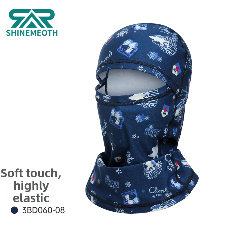 Detská lyžiarska maska s plnou ochranou tváre, polyesterová tkanina, značka Shinemeoth/Sunmusi, licencovaná privátna značka