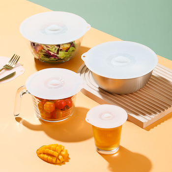 KOMEKI silikónový kryt na misu, japonský štýl, vzduchotesný na uchovanie čerstvosti, vhodný do mikrovlnky