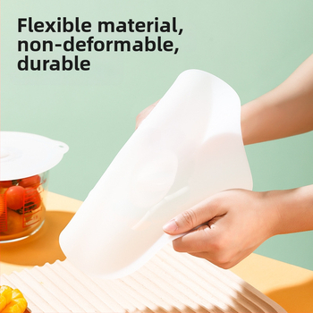 KOMEKI silikónový kryt na misu, japonský štýl, vzduchotesný na uchovanie čerstvosti, vhodný do mikrovlnky