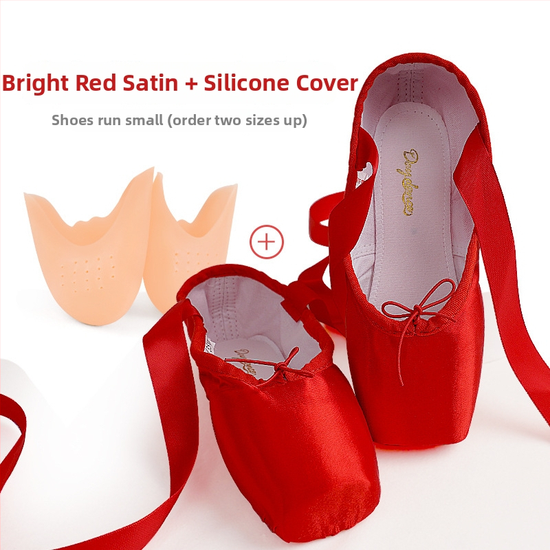 Lingyan baletné topánky – štvorcový nos, kožená podrážka, rovnováha a tlmenie otrasov