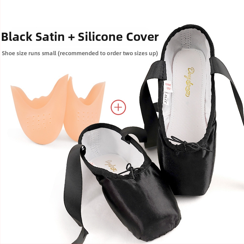 Lingyan baletné topánky – štvorcový nos, kožená podrážka, rovnováha a tlmenie otrasov