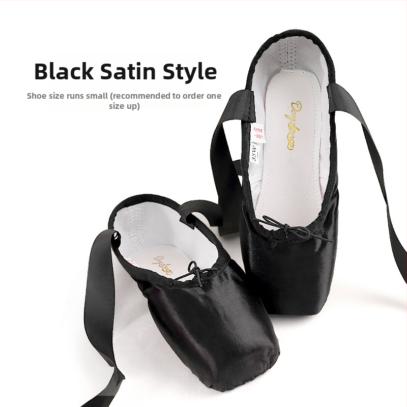 Lingyan baletné topánky – štvorcový nos, kožená podrážka, rovnováha a tlmenie otrasov