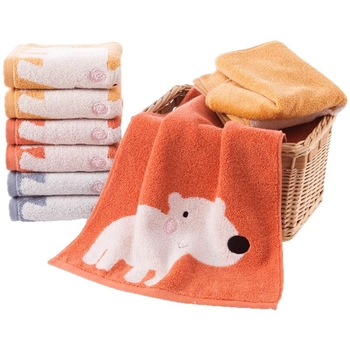 Detská utierka na tvár z 100% bavlny - džakard dizajn s karikatúrou, 48 g, rýchla absorpcia 0-5 s