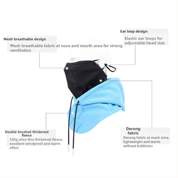 Unisex lyžiarska maska s priedušnou sieťkou, polyesterová látka, značka Benshi