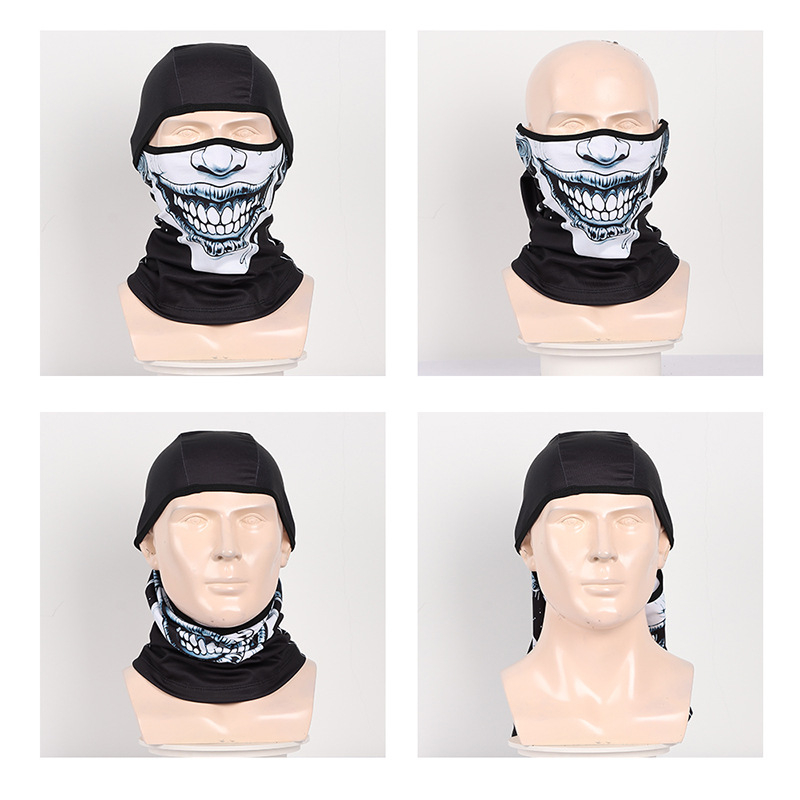 Zimná balaclava pre šport - vetruodolná maska na tvár na lyžovanie (BL-DF; polyester; vlastná úprava; muži aj ženy; Riding Face Mask)