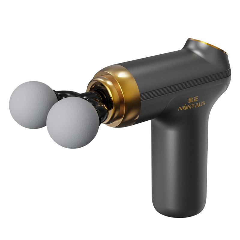 Dvojhlavý fasciálny masážny prístroj, USB nabíjanie, viacnásobné nastavenie, 4 masážne hlavy, vstavaná batéria 1200–2000 mAh, hluk do 36 dB