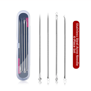 Nerezový extraktor na čierne body, 4-dielny set, model H091, značka Super Shitong