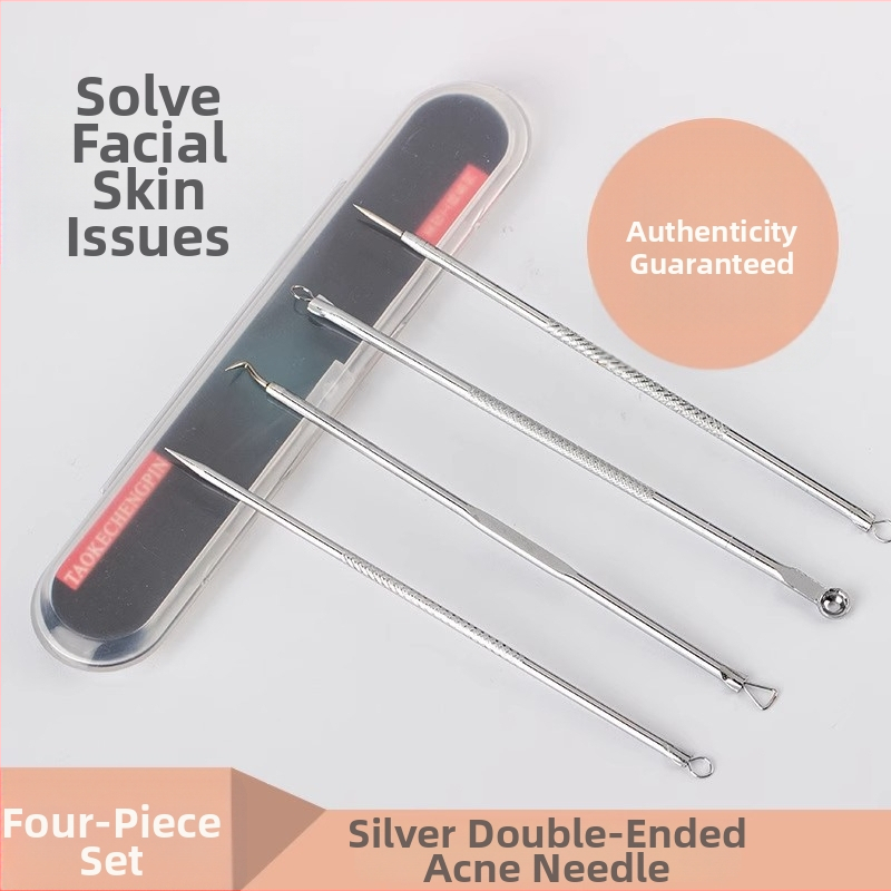 Nerezový extraktor na čierne body, 4-dielny set, model H091, značka Super Shitong