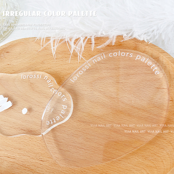 Placa de afisare pentru arta unghiilor, forma neregulata, acrilic transparent, pentru fotografiere