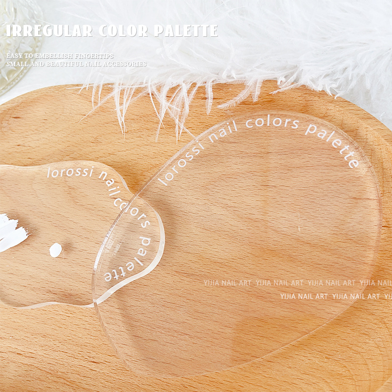 Placa de afisare pentru arta unghiilor, forma neregulata, acrilic transparent, pentru fotografiere
