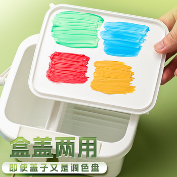 Vedro na umývanie štetcov pre umelcov, viacúčelový čistiaci kontajner pre študentov umenia, polypropylén, značky Surada