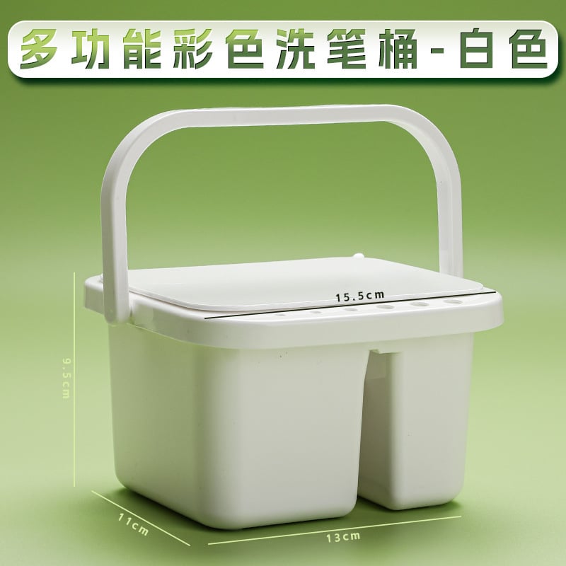 Vedro na umývanie štetcov pre umelcov, viacúčelový čistiaci kontajner pre študentov umenia, polypropylén, značky Surada