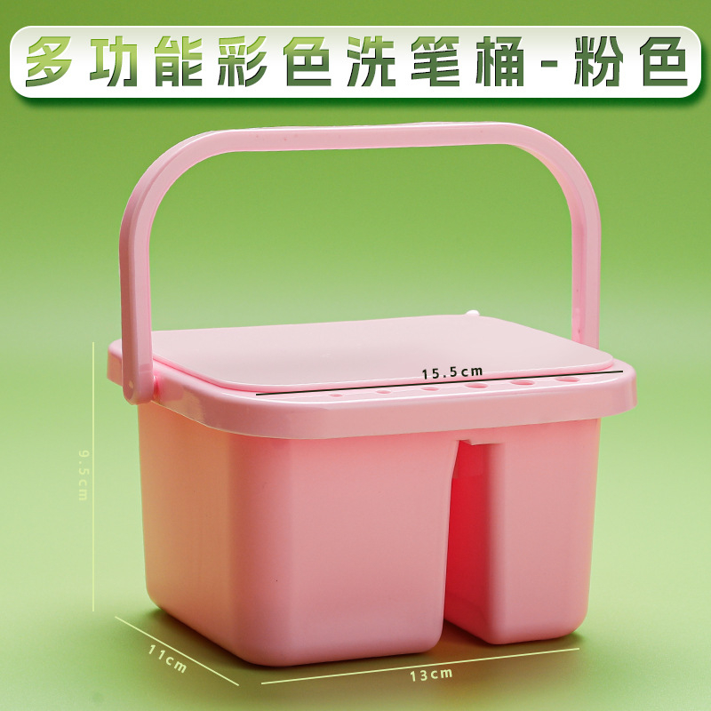 Vedro na umývanie štetcov pre umelcov, viacúčelový čistiaci kontajner pre študentov umenia, polypropylén, značky Surada