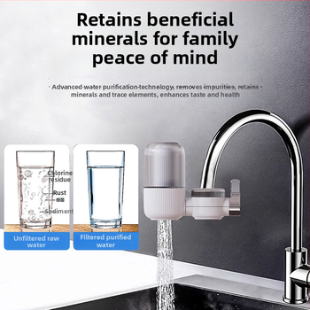 Filter na čistenie vody pre domácu kuchynskú batériu, predné uchytenie, dvojitý výstup, umývateľný