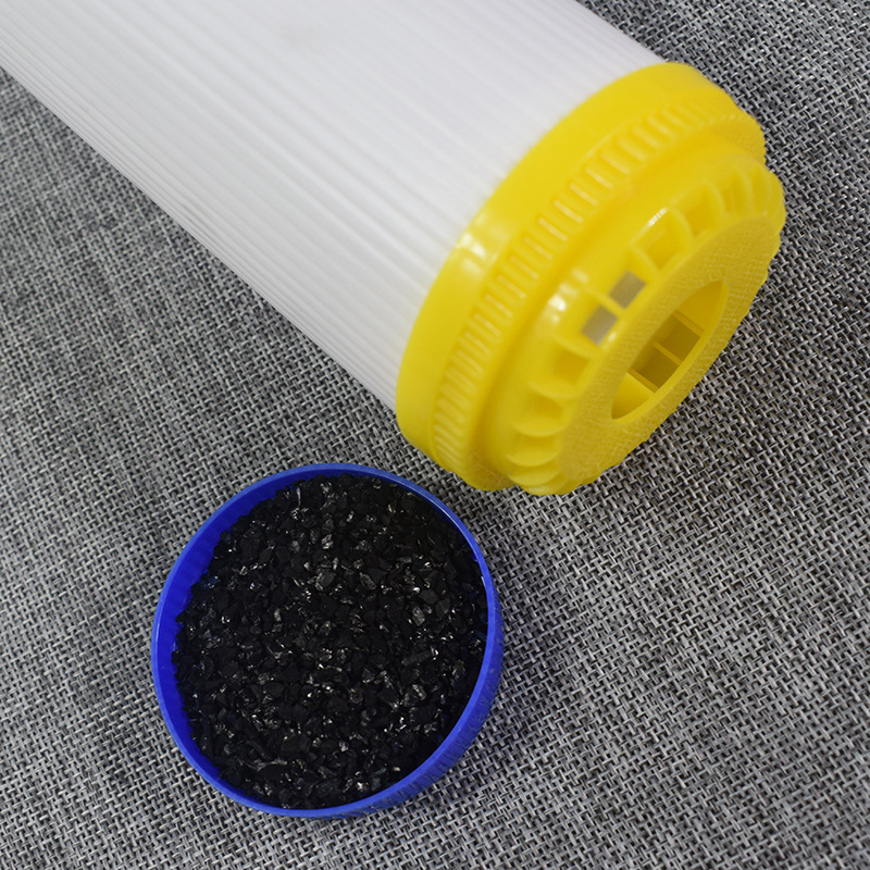 Filtračný prvok pre čistič vody s ABS plášťom, granúlovaný aktívny uhlík (acid-washed), hodnota jódu 1200, univerzálne príslušenstvo pre čističe vody