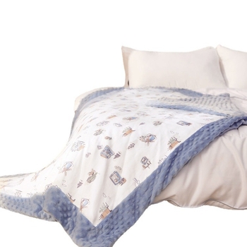 Памучно бебешко одеяло, 1000–1500 g, за бебета и деца до 12 години, персонализируемо