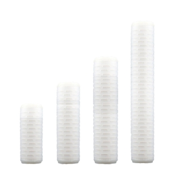 Zložený filtračný kartridž z PP mikroporóznej membrány, 0,1 µm a 0,22/0,45 µm, typ s plochým tlakom, odolný voči zásadám, kyselinám a vysokým teplotám