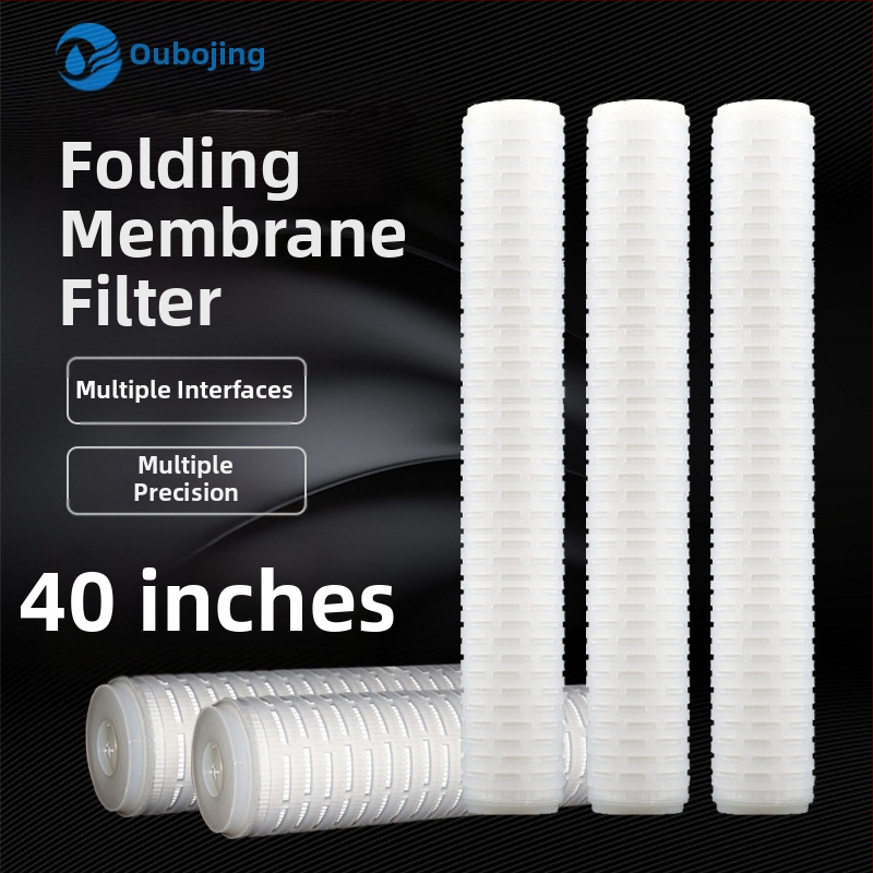 Zložený filtračný kartridž z PP mikroporóznej membrány, 0,1 µm a 0,22/0,45 µm, typ s plochým tlakom, odolný voči zásadám, kyselinám a vysokým teplotám