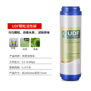 Filtračný prvok pre vodný čistič, aktívne uhlie, pre domáce vodné filtre — odstraňuje chlór, ťažké kovy, organické látky, usadeniny, hrdzu a baktérie