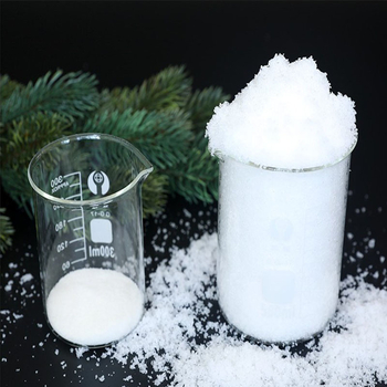 Yaojitoys vianočný umelý sneh prášok pre vitrínu — absorpčná živica, balené v vreckách