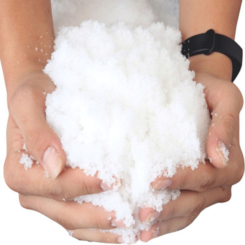 Yaojitoys vianočný umelý sneh prášok pre vitrínu — absorpčná živica, balené v vreckách