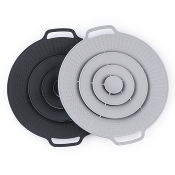 Silikónová pokrievka hrnca – proti preliatiu, proti špliechaniu, proti varu; hrubšia pokrievka (Materiál: Silikón; Model: Pokrievka hrnca; Hmotnosť: 299 g; Značka: Prosperous Years; Štýl: Moderný jednoduchý dizajn)