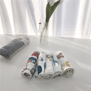 Šesťvrstvová gáza z bambusovo-pamäťového materiálu, detský uterák na kúpanie, absorbentný lem, na tvár a sušenie, vzor: zvieratá/kreslené postavičky/písmená, Značka Litemian, pre deti