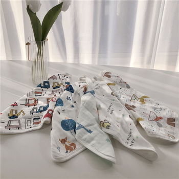 Šesťvrstvová gáza z bambusovo-pamäťového materiálu, detský uterák na kúpanie, absorbentný lem, na tvár a sušenie, vzor: zvieratá/kreslené postavičky/písmená, Značka Litemian, pre deti