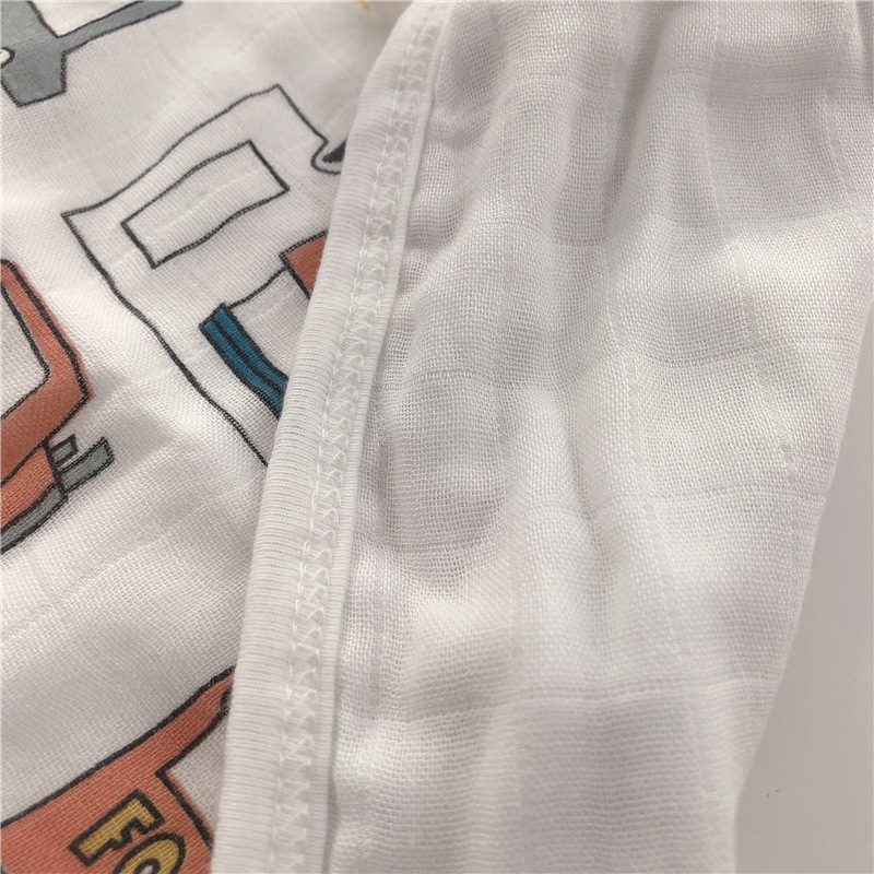 Šesťvrstvová gáza z bambusovo-pamäťového materiálu, detský uterák na kúpanie, absorbentný lem, na tvár a sušenie, vzor: zvieratá/kreslené postavičky/písmená, Značka Litemian, pre deti