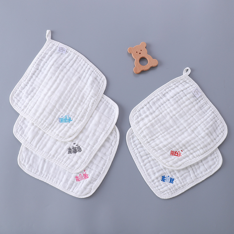 Šesťvrstvová bavlnená gáza pre bábätká, štvorcová utierka, vysoká nasiakavosť, pre novorodencov 0–1 rok