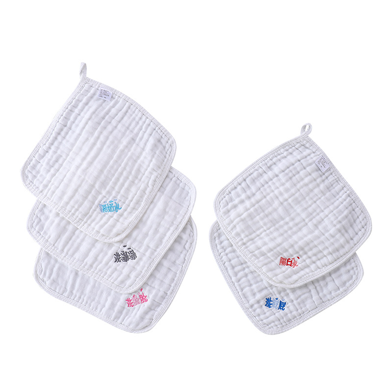 Šesťvrstvová bavlnená gáza pre bábätká, štvorcová utierka, vysoká nasiakavosť, pre novorodencov 0–1 rok