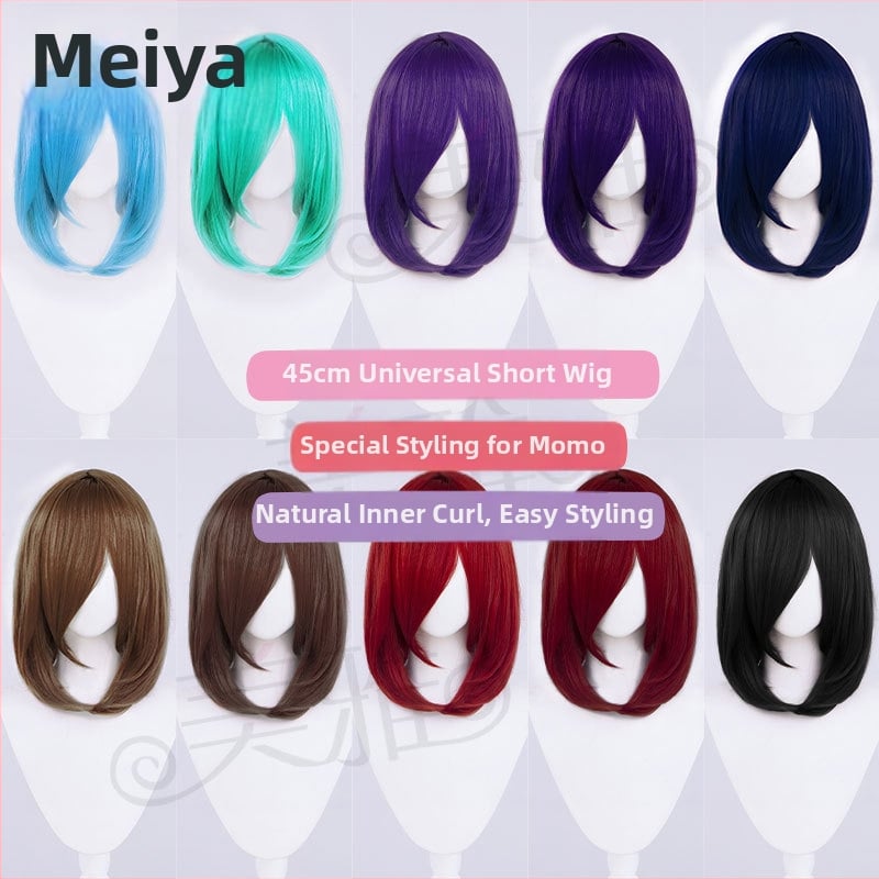 COS parochňa, vlákna odolné voči teplu, model ML240120, krátke vlasy, dlhé ofiny