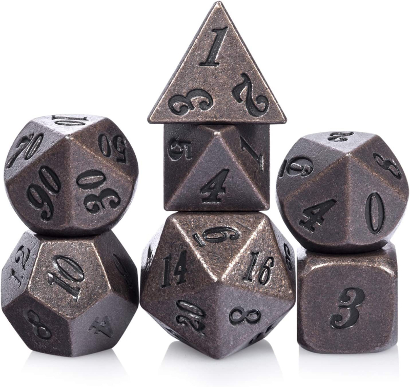 Metāla kauliņi – cinka sakausējums, divdesmitpusējie, taisnā leņķa stils, preces numurs 167, iepakojums 100 gab.