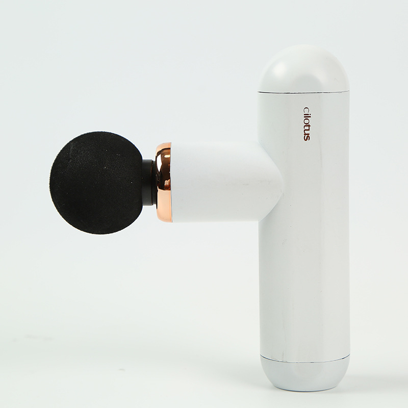 Fasciálny masážny prístroj na chrbát s predĺženou rukoväťou, bezkomutátorový motor, 4 rýchlosti, 6 nadstavcov