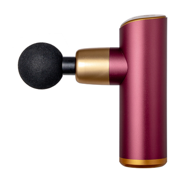 Mini prenosný fascia gun, bezkefový motor, 4 masážne hlavy, 4. stupeň, 2800 RPM